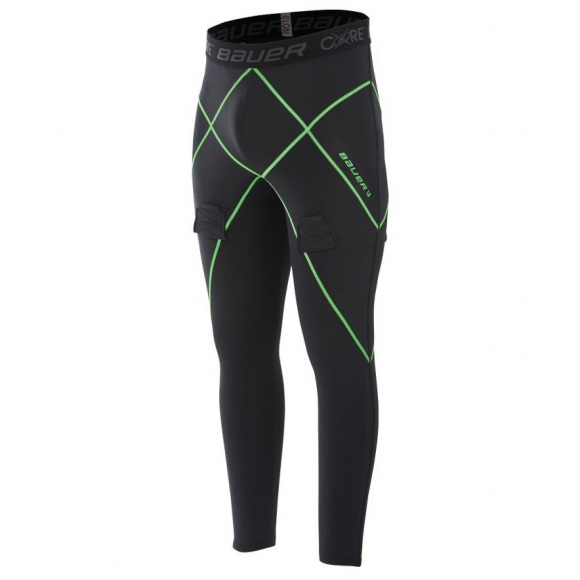 Штани компресійні з захистом паху Bauer Core 1.0 Senior Compression Jock Pants