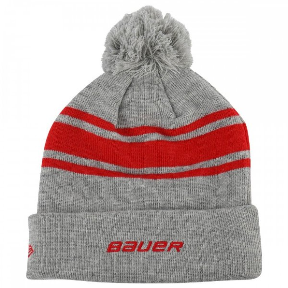 Шапка BAUER New Era Team Striped Pom Pom Шапка BAUER New Era Team Striped Pom Pom